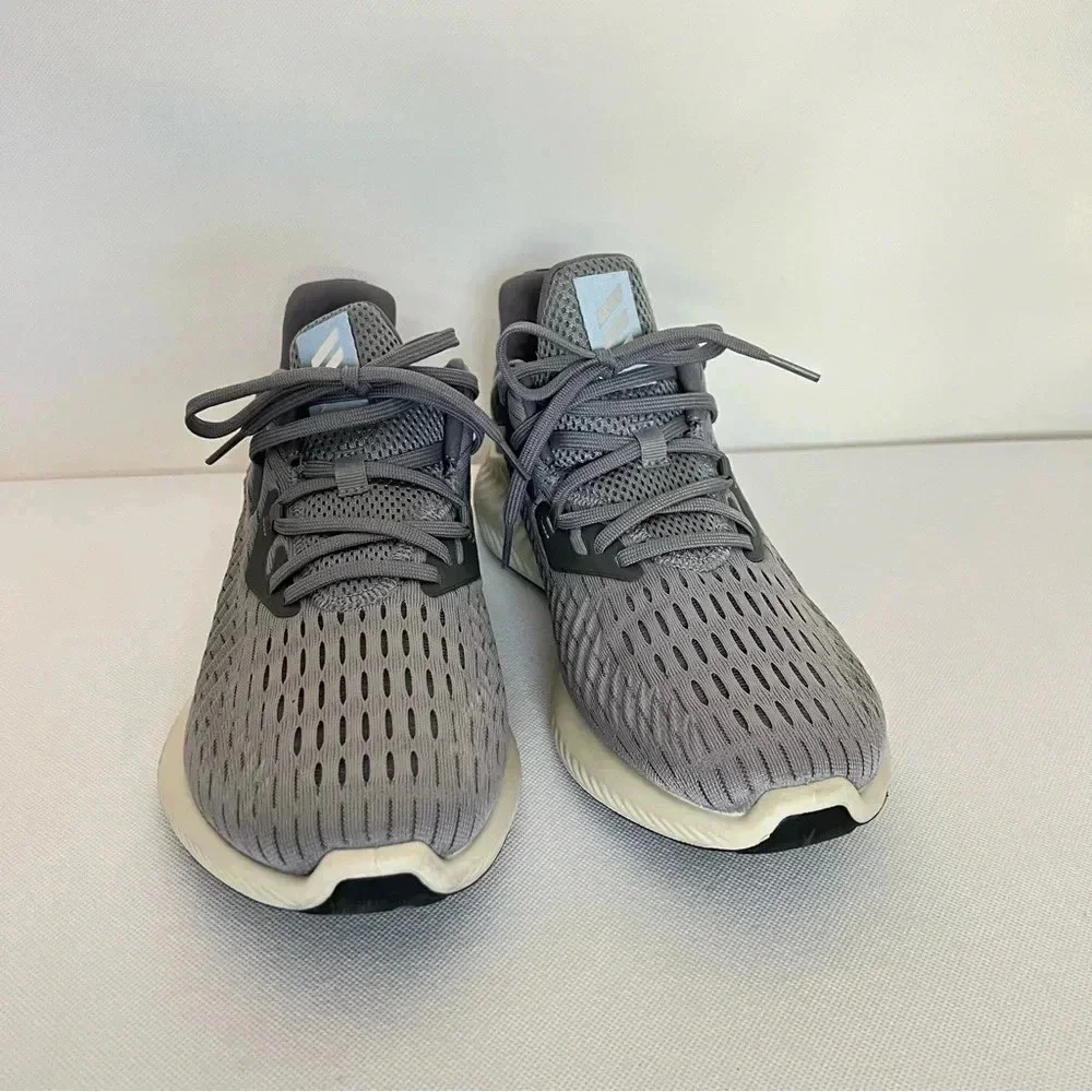 Adidas Alphabounce Gray Running Shoes Sneakers Size 8.5 Style EF1229 Mesh